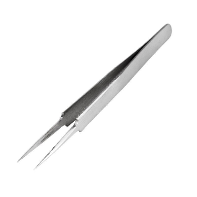 Пинцет прямой с острыми кончиками 125мм (блист.) Rexant 12-0376