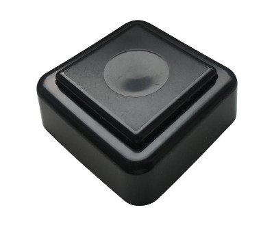 Кнопка звонка (выключатель для бытовых электрических звонков) Тритон ВЗ1-01 черн./черн.