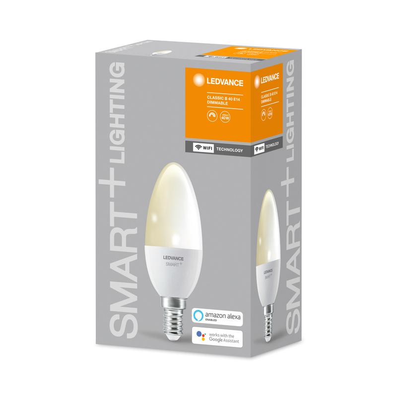 Лампа светодиодная SMART+ WiFi Candle Dimmable 40 5Вт/2700К E14 LEDVANCE 4058075485532 1