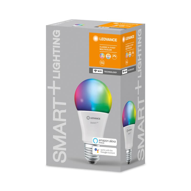 Лампа светодиодная SMART+ WiFi Classic Multicolour 75 9.5Вт/2700-6500К E27 LEDVANCE 4058075485457 1