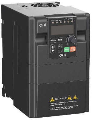 Преобразователь частоты A150 380В 3ф 3.7кВт 10А встроенный торм. модуль ONI A150-33-37NT