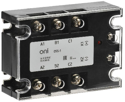 Реле твердотельное OSS-1 60А 380В AC 3-32В DC ONI OSS-1-3-60-B