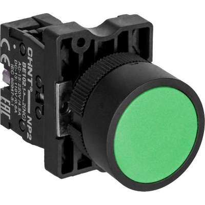 Кнопка управления NP2-EA31 без подсветки зел. 1НО IP40 CHINT 574816