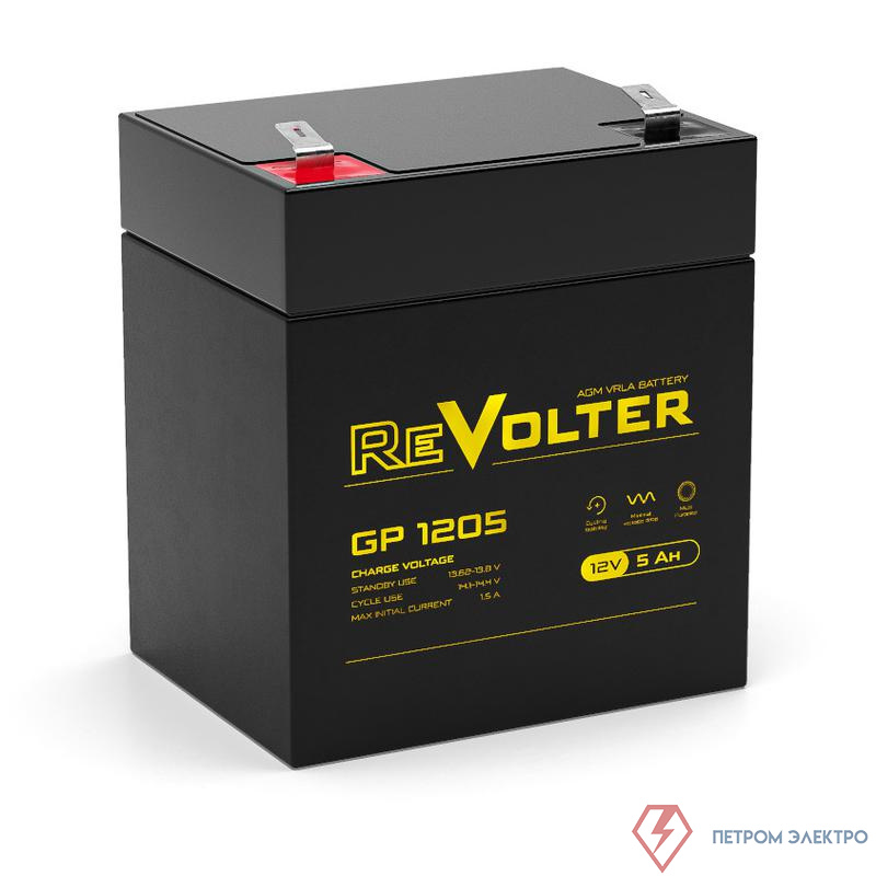 Аккумулятор 12В 5.5А.ч GP 1205 REVOLTER 4614040020014