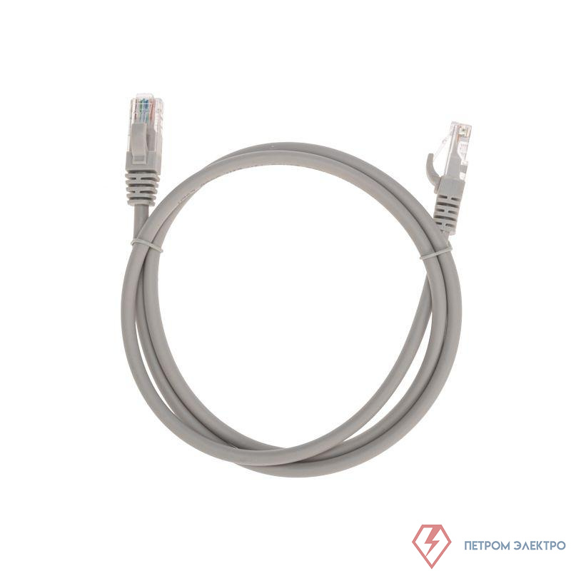 Патч-корд U/UTP CAT 6 RJ45-RJ45 26AWG LSZH сер. 1м Rexant 02-0290-1