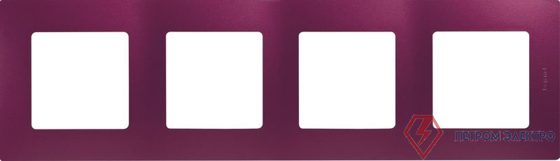 Рамка 4-м СП Etika IP20 сливовый IEK 672564