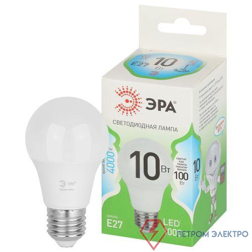 Лампа светодиодная GREEN LINE A60-10W-840-E27 GL 10Вт груша 4000К яркий свет бел. E27 Эра Б0067135