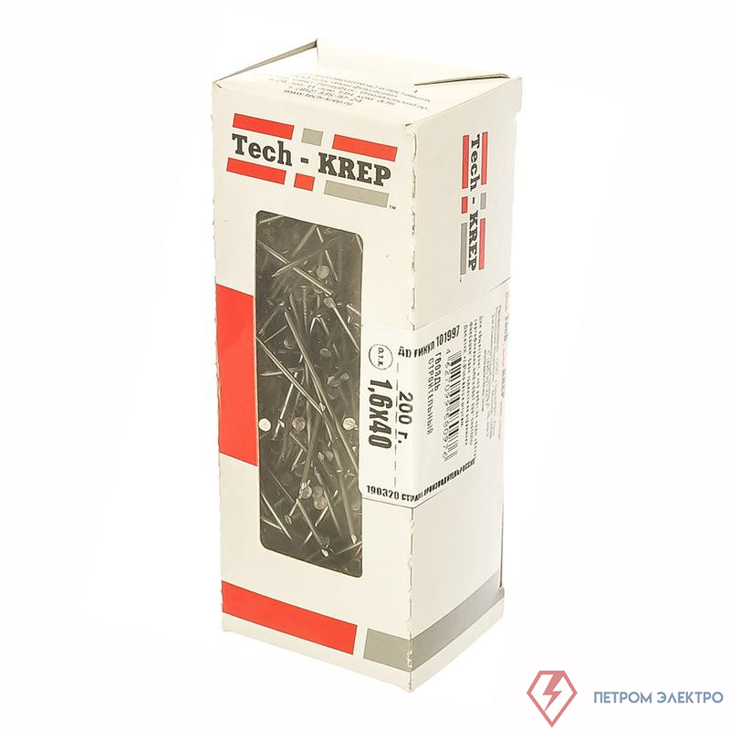 Гвоздь строительный 1.6х40 (уп.0.2кг) Tech-Krep/Zitar 101997