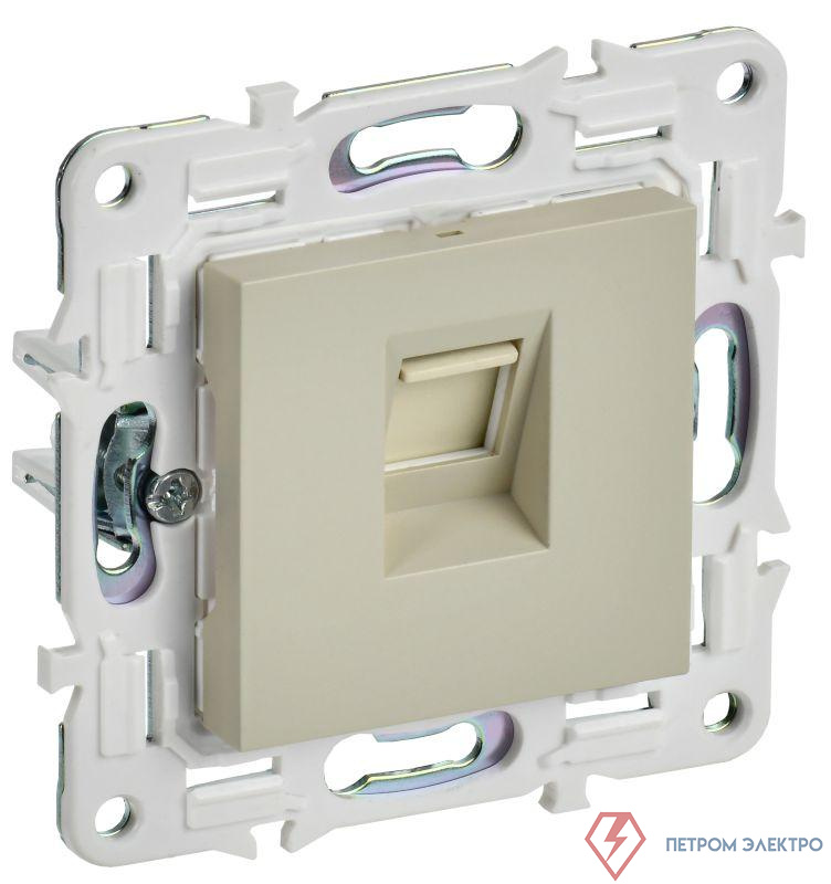 Розетка компьютерная RJ45 кат.5E SKANDY SK-K01B беж. IEK SK-K10-1-K10