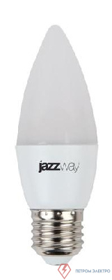 Лампа светодиодная PLED-SP 7Вт C37 свеча 3000К тепл. бел. E27 530лм 230В JazzWay 1027825-2