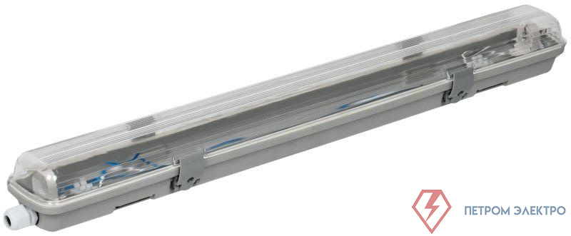 Светильник ДСП 2101 под LED лампу 1хT8 600мм IP65 IEK LDSP0-2101-1X060-K01