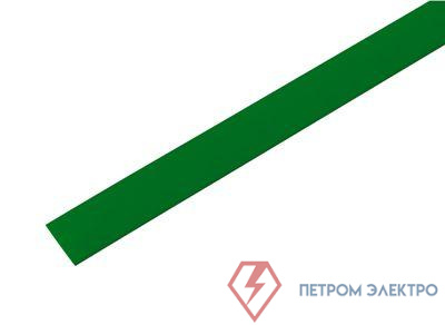Трубка термоусадочная 13.0/6.5 1м зел. REXANT 21-3003