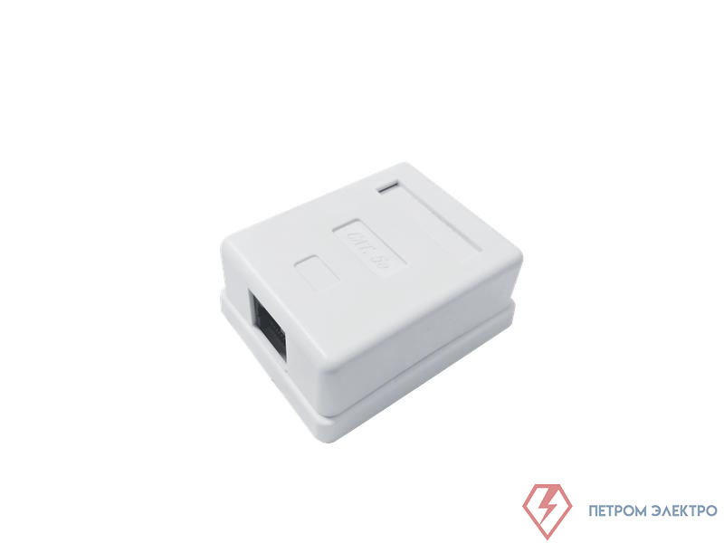 Розетка компьютерная 8P8C (RJ-45) кат.5E UTP 1 порт TOKOV ELECTRIC TKE-SMB-8P8C-1P-UTP