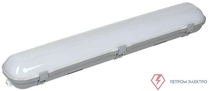 Светильник ДСП 1321 40Вт 5000К IP65 600мм пласт. сер. IEK LT-DSP0-1321-040-50-K01