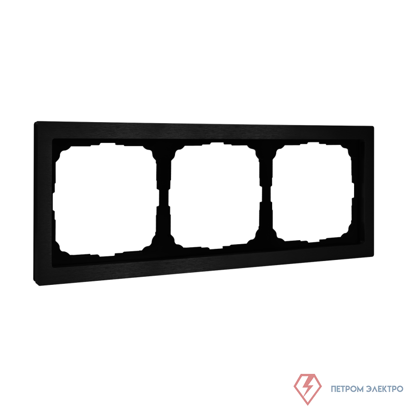 Рамка 3-м ArtGallery Pure метал. оникс SE GAL312303