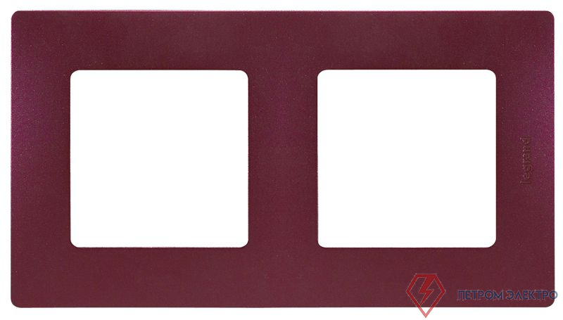 Рамка 2-м СП Etika IP20 сливовый IEK 672562