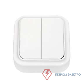 Выключатель 2-кл. ОП 6А IP20 бел. Bylectrica А5 6-134