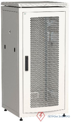 Шкаф сетевой 19дюйм LINEA N 24U 600х600мм перфорированная передняя дверь сер. ITK LN35-24U66-P
