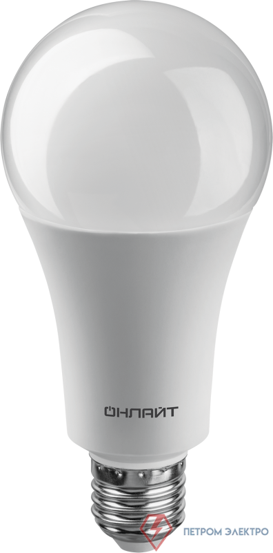 Лампа светодиодная 61 971 OLL-A70-30-230-4K-E27 30Вт грушевидная 4000К нейтр. бел. E27 3000лм 176-264В ОНЛАЙТ 61971