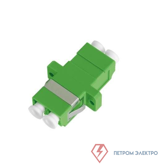 Адаптер волоконно-оптический соед. одномод. LC/APC-LC/APC двойн. пласт. зел. (уп.2шт) NIKOMAX NMF-OA2SM-LCA-LCA-2
