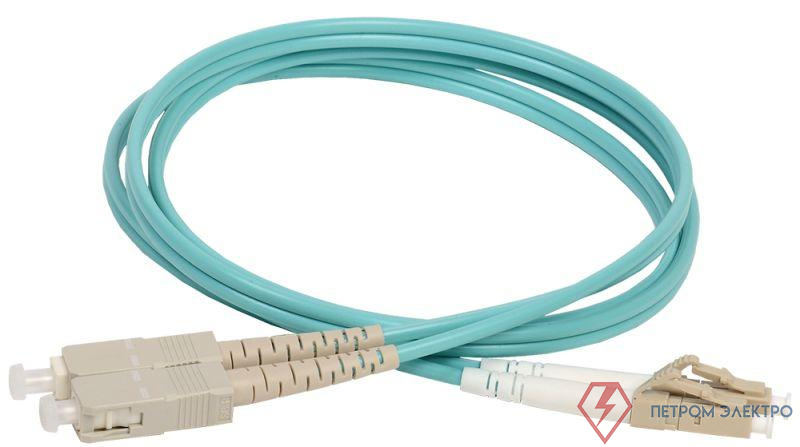 Патч-корд оптический коммутационный соединительный для многомодового кабеля (MM); 50/125 (OM3); LC/UPC-SC/UPC (Duplex) (дл.5м) ITK FPC5003-LCU-SCU-C2L-5M