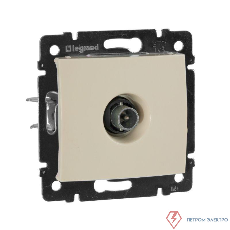 Розетка телевизионная проходная TV СП Valena 14дБ 2400МГц механизм сл. кость IEK 774331