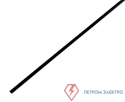 Трубка термоусадочная 6.0/3.0 (уп.100м) черн. Rexant 49-0606