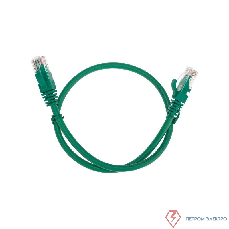 Патч-корд U/UTP CAT 6 RJ45-RJ45 26AWG LSZH зел. 0.5м Rexant 02-0296-05