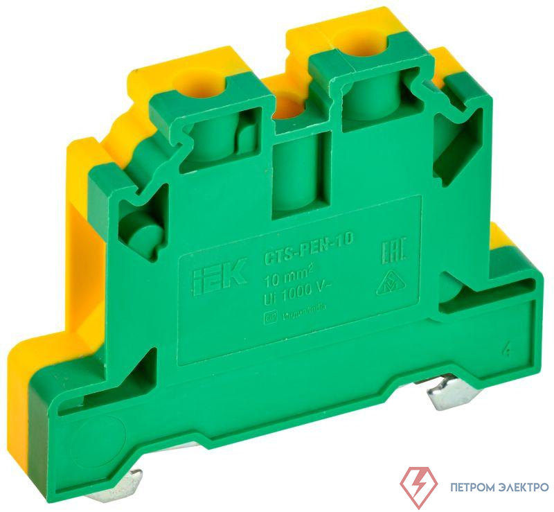 Колодка клеммная CTS-PEN ARMAFIX земля 10кв.мм жел./зел. IEK YCT11-00-K52-010