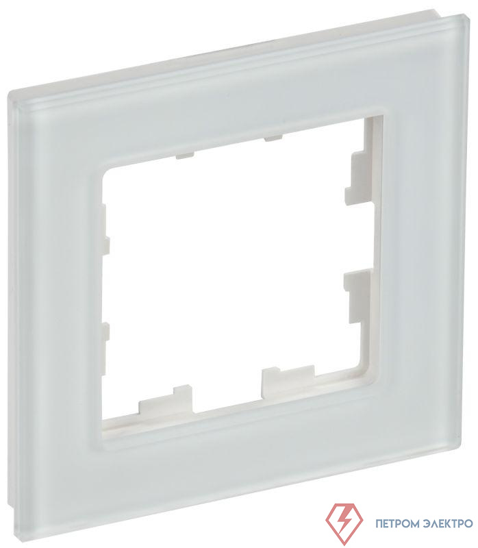 Рамка 1-м BRITE РУ-1-2-Бр стекло бел. матов. IEK BR-M12-G-31-K01