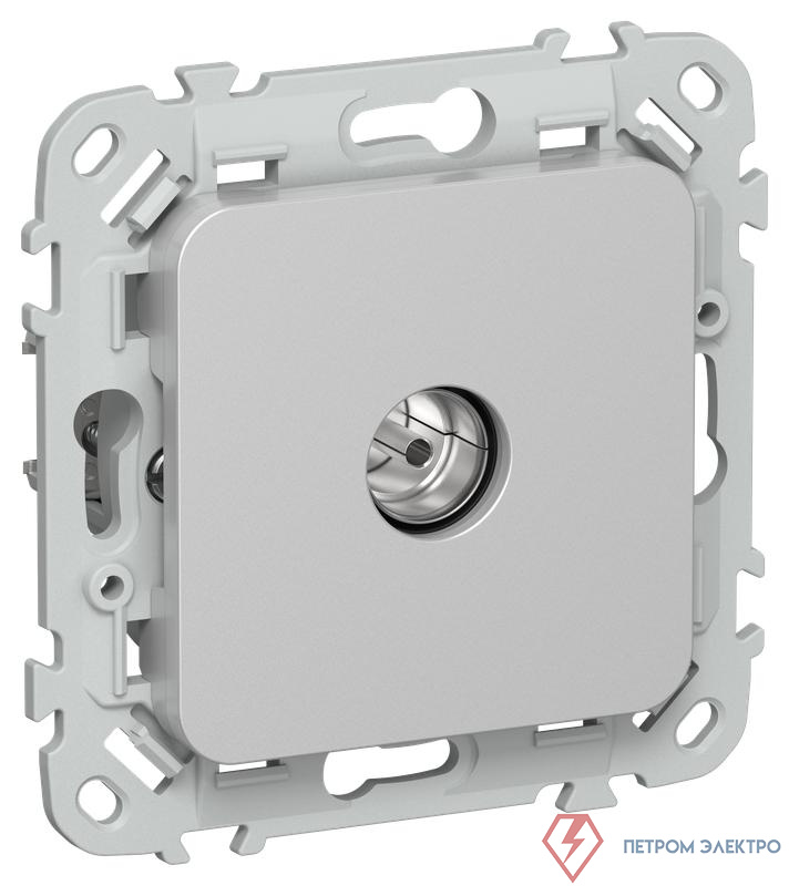 Розетка телевизионная оконечная СП FLITE РТВм-1-1-1-ФлА тип M экранир. механизм алюм. IEK FI-A13-O-K47