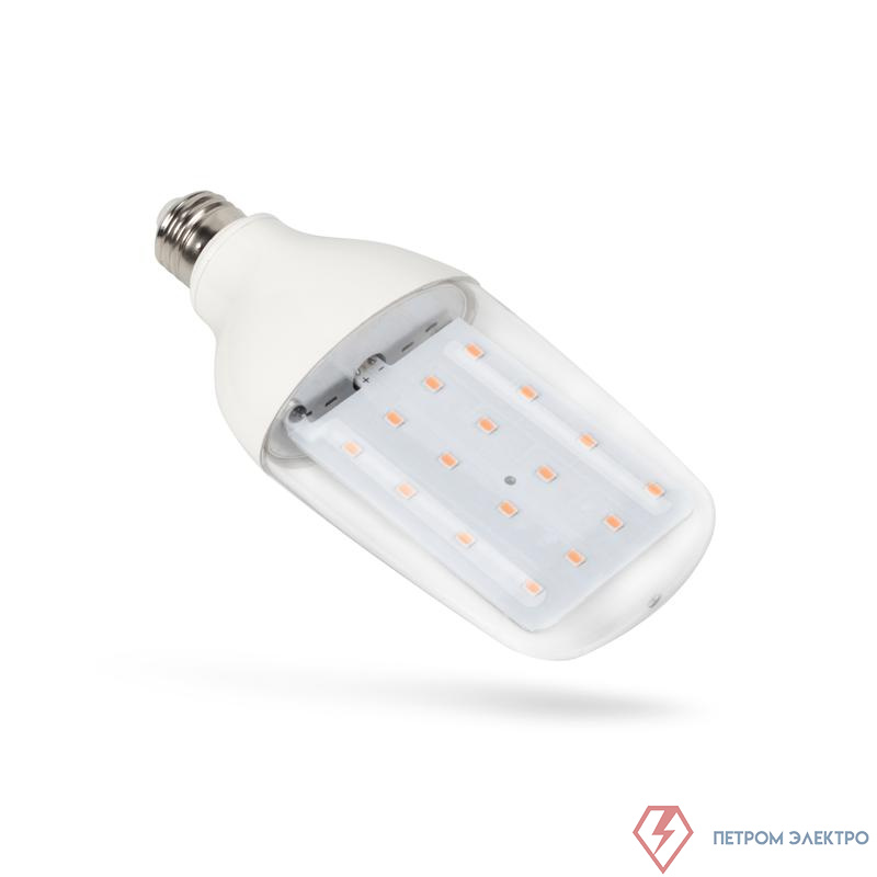 Лампа светодиодная LED-B82-12W/SPBR/E27/CL PLP33WH 12Вт DOUBLESIDE прозрачная E27 для растений спектр для рассады и досвечивания в период роста Uniel UL-00007647