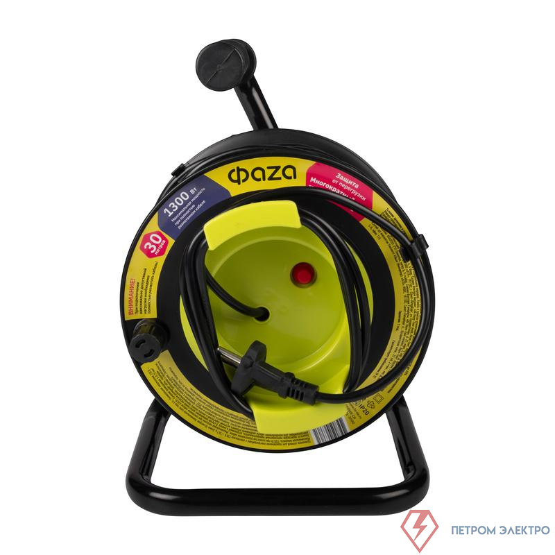 Удлинитель на катушке 1х30м CR-01-3000 ФАZА 5063761