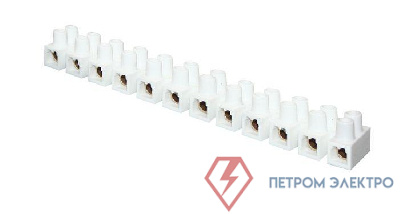 Колодка клеммная 35мм 80А полистирол бел. EKF plc-KK-35-80-ps-w