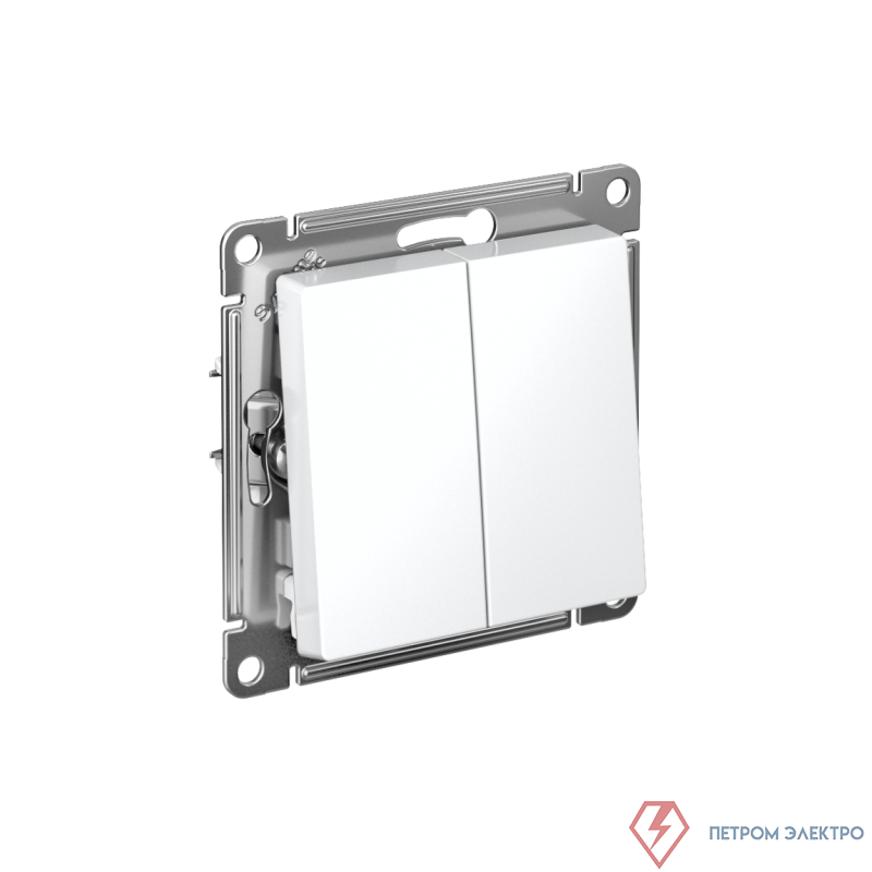 Выключатель 2-кл. AtlasDesign (сх. 5) 10AX с самовозвратом механизм бел. SE ATN000117