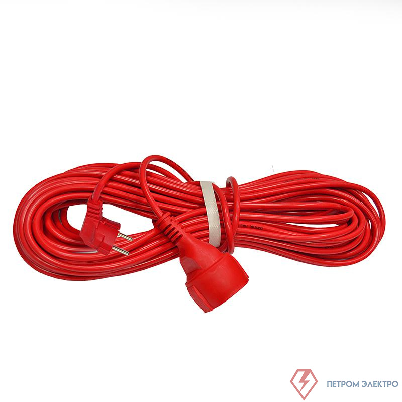 Удлинитель-шнур 1х20м с заземл. 16А IP20 3.5кВт ПВС 3х1.5 DOMTOK 2497