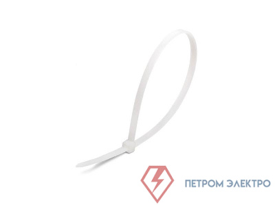 Хомут кабельный нейлоновый бел. 4.8х300 (уп.100шт) TOKOV ELECTRIC TKE-HNS-4.8-300-W/100