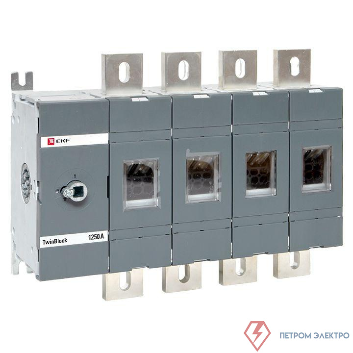 Рубильник 4п 1250А без рукоятки управления TwinBlock EKF tb-s-1250-4p