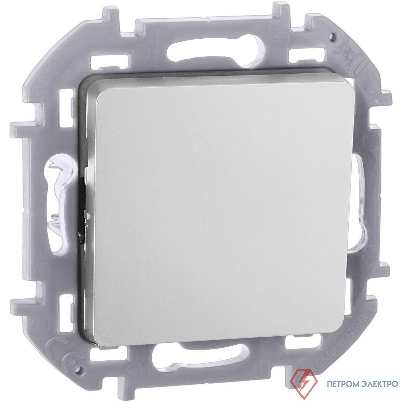 Переключатель 1-кл. Inspiria 10А IP20 250В 10AX механизм алюм. IEK 673652