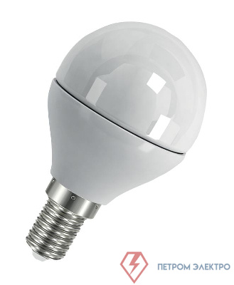 Лампа светодиодная LED Value LVCLP60 7SW/840 7Вт шар матовая E14 230В 10х1 RU OSRAM 4058075579651 0
