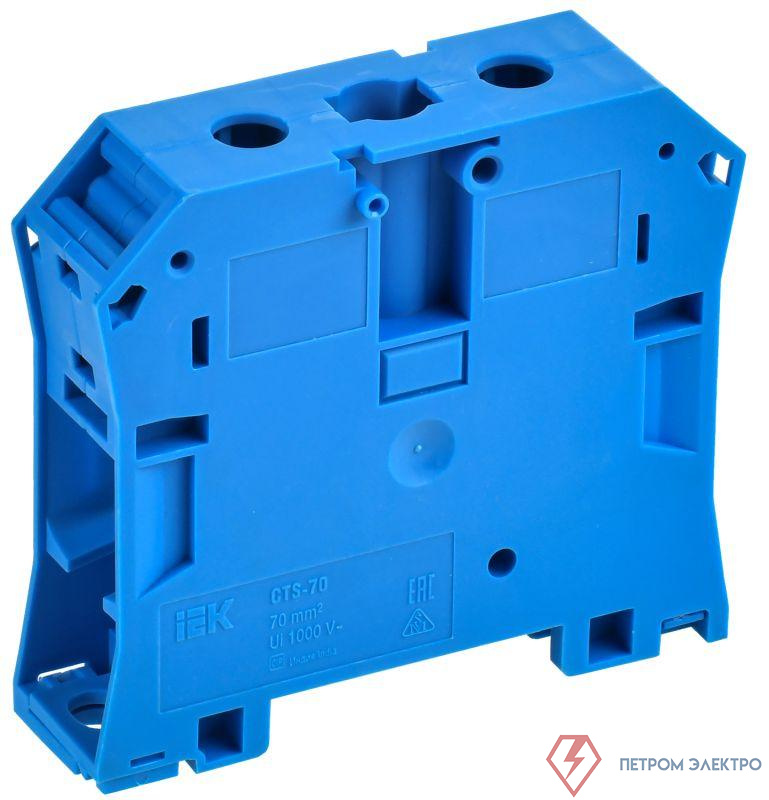 Колодка клеммная CTS 70кв.мм син. IEK YCT10-00-K07-070