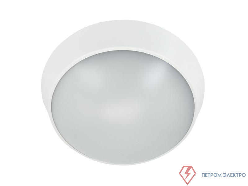 Светильник светодиодный WP 15 C 18W OP 840 D220 WH 220х80мм 18Вт 4000К IP65 ЖКХ круглый пылевлагозащ. бел. Русский Свет 15071524503