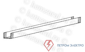 Лоток прямой глухой ЛМГ100х100 (1.5мм) гор.цинк КЭМЗ 134 101025 49