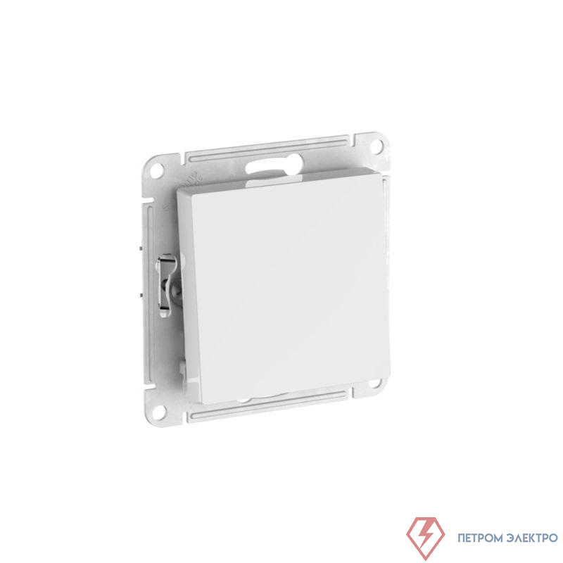 Переключатель 1-кл. AtlasDesign Aqua IP44 (сх. 6) 10AX быстрозажим. клем. механизм бел. SE ATN440161S