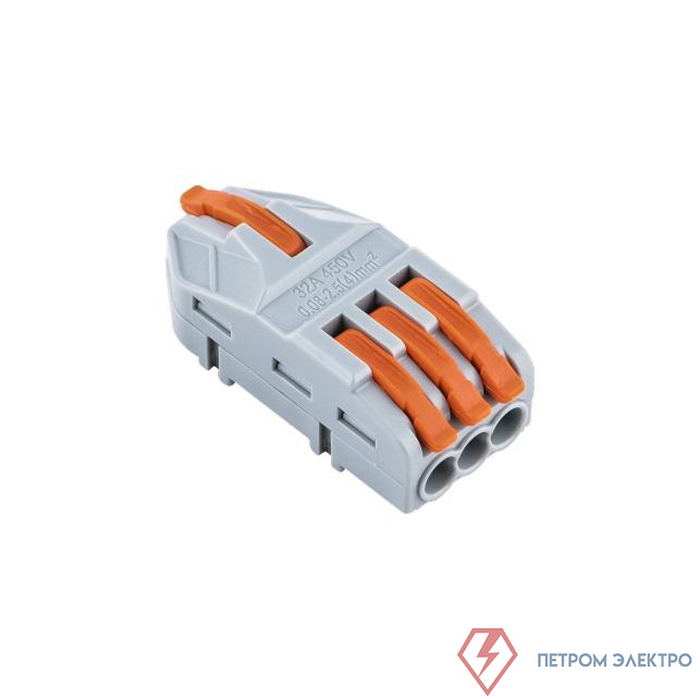 Клемма монтажная СМК PTC-1P 4213 450В 32А 0.08-2.5(4.0)кв.мм JazzWay 5073982