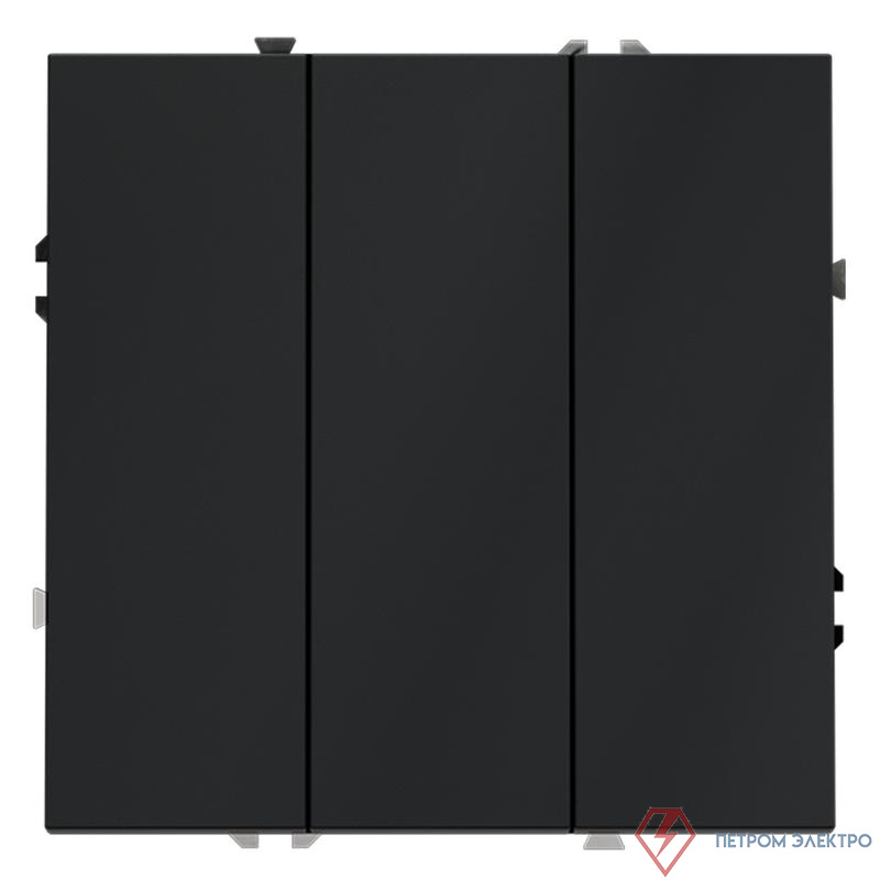 Выключатель 3-кл. СП S70 10А механизм графит Voltum VLS030107