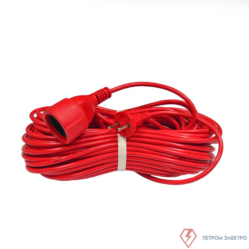 Удлинитель-шнур 1х30м без заземл. 10А IP20 2.2кВт ПВС 2х1 DOMTOK 2490