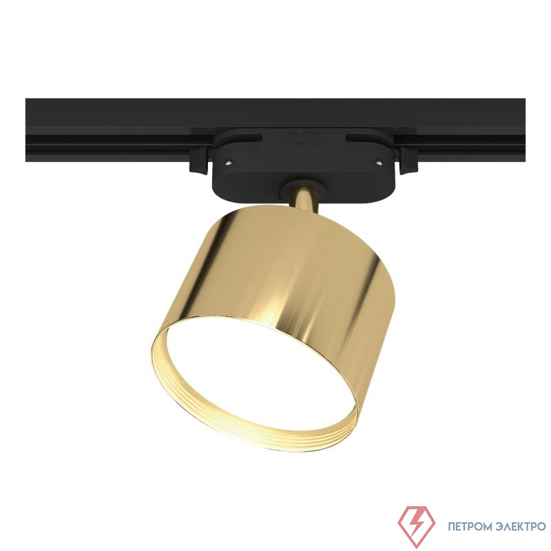 Светильник трековый ARTLINE поворотный 85х85х55мм GX53 230В алюм. 4кв.м зол. Ritter 59860 6