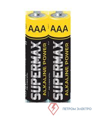 Элемент питания алкалиновый AAA/LR03 (уп.2шт) SuperMax SUPLR032S