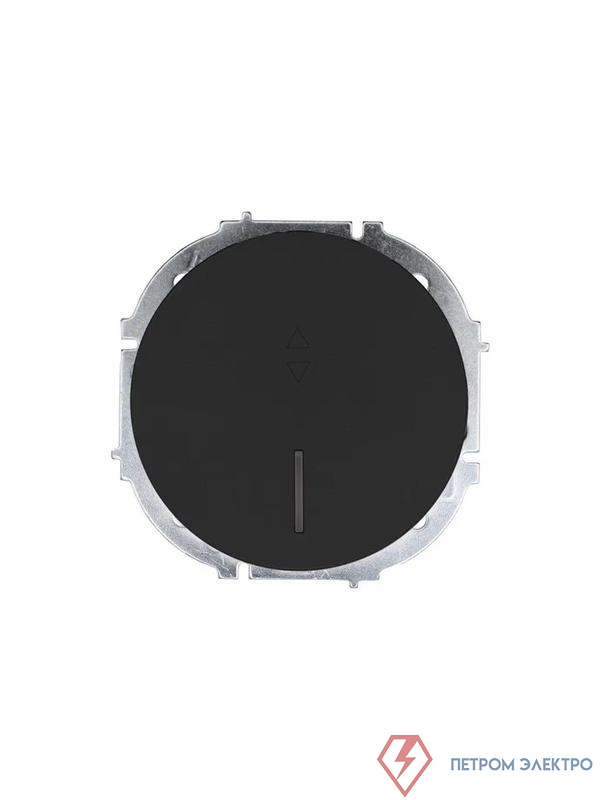 Выключатель проходной 1-кл. СП OSEN 10А IP20 с подсветкой механизм черн. бархат LEZARD 743-4288-114